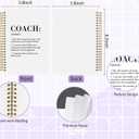 Coach Notebook Journal 5.5x8.3, Best Coaches Appreciation Gifts Journal Notebooks for Note Taking, Coach Thank You Gifts Hardcover Spiral Notebook