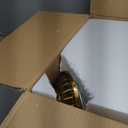 Vintage Glass Chandelier, Sphere Gold Glass Pendant Light Fixtures, 12" Hanging Ceiling Light for Foyer Dining Room Entryway Hallway