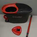 O-Cedar EasyWring Microfiber Spin Mop, Bucket Floor Cleaning System, Red, Gray, Standard