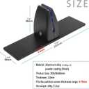 Sneeze Guard Support Clamp for 1/8" To 1" Thick Panel, 2-Pack Heavy Duty Aluminum Partition Clamp for Room Divider, Desk Partition, Privacy Panel, Acrylic Panels Or Plexiglass Shield(Black)