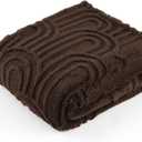 Bedsure GentleSoft Twin Blanket for Bed - Cozy Soft Blankets for Women, Cute Small Fleece Throws for Girls, Graduation Decorations Gift for Her Him School Dorm, Dark Brown, 60x80 Inches