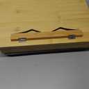 AboveTEK Book Stand for Reading with Storage, Adjustable Bamboo Book Holder with Soft Lap Cushion, Cookbook Stand, Hands-Free Book Reading Stand for Bed, Desktop & Kitchen Counter