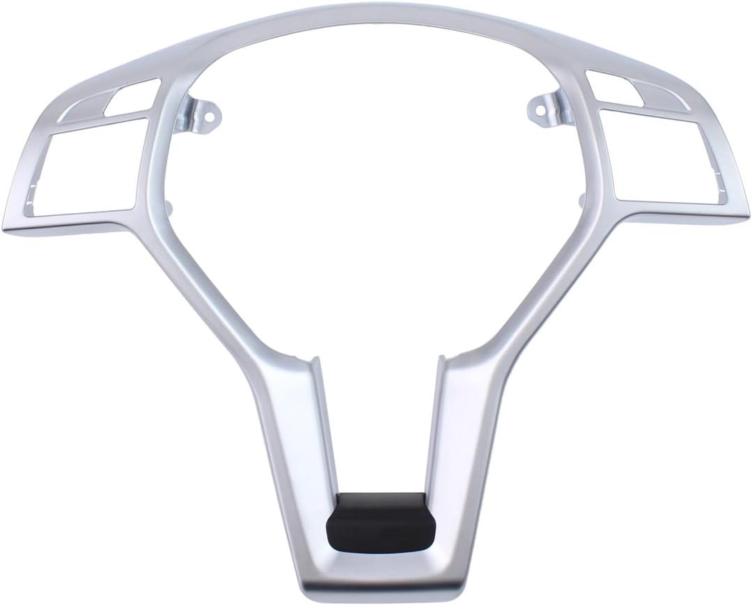 Steering Wheel Trim Cover Chrome for Mercedes C250 C350 C63 AMG E63 AMG 2012-15, C300 2012-14, CLA250 CLA45 AMG 2014-19, E250 E63 AMG S 2014-16, E350 2012-16, E400 2013-17, E550 2012-17