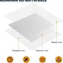 succulentlovers 8Pack Drywall Repair Kit, 6/8/12/12 Inch Dry Wall Patch Kits for Large Holes with Scraper & Sandpapers,Heavy Duty Self-Adhesive Mesh Drywall Hole Sheetrock Repair Kit for Wall Ceiling