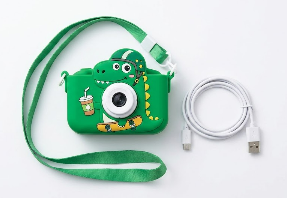 Upgrade Dinosaur Kids Camera, Christmas Birthday Gifts for Girls Boys 3-12, 1080P HD Selfie Digital Video Camera for Toddlers, Cute Portable Little Girls Boys Gifts Toys for 3 4 5 6 7 8 9 Years Old