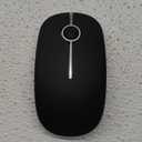 VssoPlor Wireless Mouse, 2.4G Slim Portable Computer Mice with Nano Receiver for Notebook, PC, Laptop, Computer (Silver)