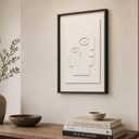 Hoemzon Large Wall Art, Modern Room Decor Essential, White Color, 24x36 In