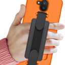 Case Compatible with Sonim XP10 (XP9900), Protective Shell Case with Handstrap, Kickstand and Screen Protector (Orange)