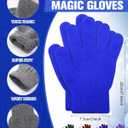 Toulite 36 Pair Adult Winter Gloves Bulk Warm Knitted Magical Gloves Stretchy Solid Color Mittens for Men Women Homeless