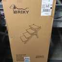 BRIKY 2-in-1 Dog Stairs/Ramp with 4 Steps, Foldable Dog Stairs for High Beds Cars Couch, Durable Wooden Pet Stairs for Small Medium Large Dogs, No Assembly Required