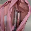 Crtiin 74 Pcs Kawaii Cherry Blossom Stationery Set Japanese Kawaii Pencil Bag Mechanical Pencil Cherry Erasers Pencil Refill and Stickers for Office Party Favors(Pink)