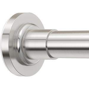 Shower Curtain Rod Adjustable 32-75 Inch, Spring Tension Shower Curtain Rods Stainless Steel Telescoping Curtain Rod for Bathroom or Windows, No Drilling, No Slip, No Rust, Nickel Shower Curtain Rod Adjustable 32-75 Inch, Spring Tension Shower Curtain Rods Stainless Steel Telescoping Curtain Rod for Bathroom or Windows, No Drilling, No Slip, No Rust, Nickel