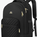 MATEIN Rolling Backpack for Women, 17 inch Water Resistant Wheeled Laptop Backpack, Large Carry On Luggage Travel Backpack with Wheels, Trolley Suitcase Business Overnight Roller Bag for Adults, Black