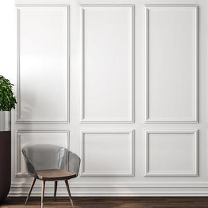 Pangda 3 Set Peel and Stick Wall Molding Kit, Premade Accent Molding Wainscoting Panel for Interior Wall Moulding Decor, Ready to Assemble Wainscoting Accent Panel (54 x 24 in) Pangda 3 Set Peel and Stick Wall Molding Kit, Premade Accent Molding Wainscoting Panel for Interior Wall Moulding Decor, Ready to Assemble Wainscoting Accent Panel (54 x 24 in)