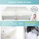 Bisenkud 3-in-1 Bed Bridge Connector Twin to King Mattresses - with Sheet Strap 78"x 75", Machine Washable(Removable Foam Gap Filler) with Locking Straps