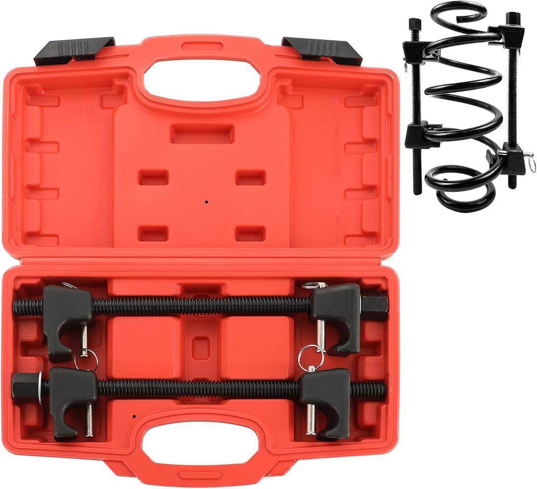 NYXOVA Macpherson Strut Spring Compressor, 2pcs Heavy Duty Coil Spring Compressor Strut Remover Installer Tool, 21mm Socket 1/2" Drive Safe Universal Set for Struct Spacer Assembly/Shock Installation