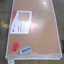 VIZ-PRO Large Cork Bulletin Board, 60 X 36 Inches, Wall-Mounted Corkboard with Silver Aluminium Frame for School, Office, and Home 5' X 3'