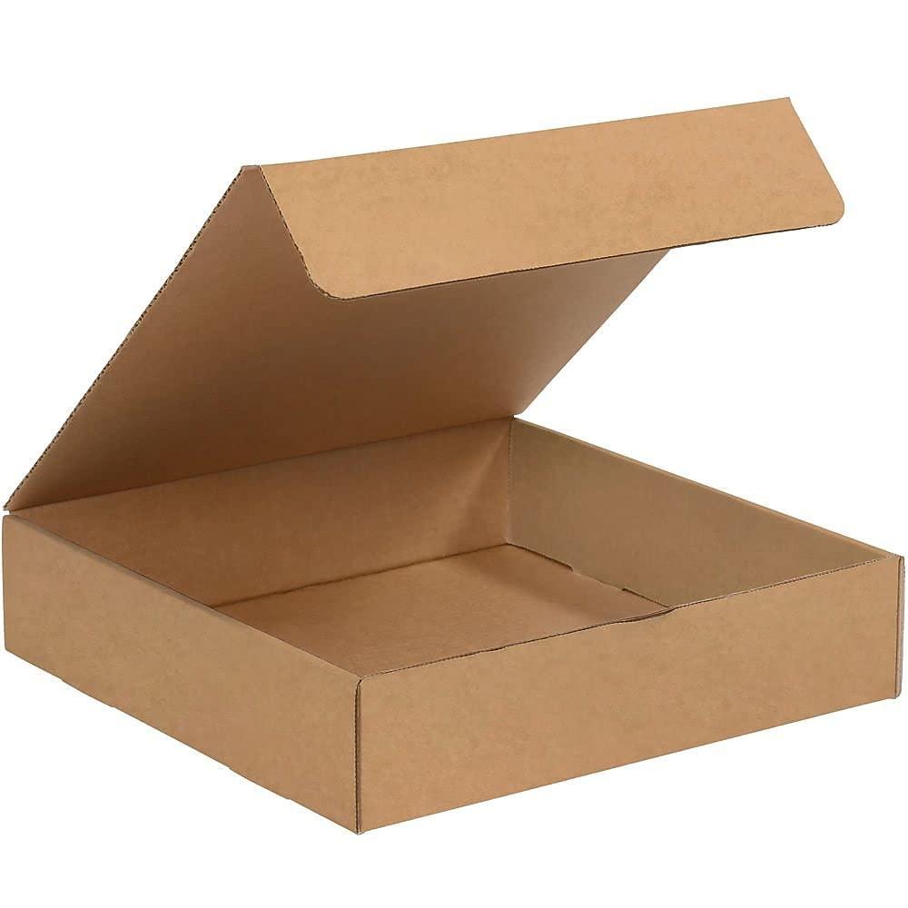 Box USA Mailer Boxes Medium 13"L x 13"W x 2"H 50-Pack - Corrugated Cardboard Box for Shipping, Moving, Mailing, Packing, Packaging and Storage