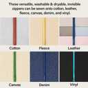 Mandala Crafts #3 Pink Hidden Invisible Zippers for Sewing and Crafts, 40 PCs 34 Inch Coil Zippers Supplies for DIY Tailoring Projects