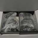 2-Pack Carbon Fiber Dual Exhaust Tips 3" Inlet to 3.5" Outlet, Universal Tailpipe 3 Inch Exhaust Muffler Tips (Matte)