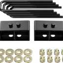 Richeer 3 Inch Lift Block Compatible With 2004-2020 F150 2WD and 4WD, 3'' Rear Leveling Lift Kits with Extra Long Extended Square U-Bolts Forged Rear Strut Spacers Raise Your Pickup By 3"