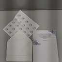 Fumete 50 Set Funeral Thank You Cards with Envelopes and Stickers Thank You Sympathy Cards with Meaningful Message Bereavement for Funeral Family Loved Ones Celebration of Life(Flower)