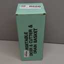 KEOUKE 8-in-1 Vertical Vegetable Chopper Mandoline Slicer with Container White - Safe Tap Out Dicer with Hand Guard for Kitchen Easy Food Prep, Onion Potato Veggie Fruit