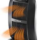 Honeywell HeatGenius Ceramic Heater, Black – Easy to Use Space Heater with Multi-Directional Heating, Digital Controls and Programmable Thermostat Black