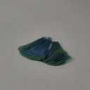 Newwiee 15 Yard Ruffle Pleated Chiffon Trim Jellyfish Organza Ribbons Ruffled Iridescent Ribbon Jellyfish Fabric Lace Fabric Trim for Hat Lantern Skirt Christmas Tree Decor(Blue Yellow)