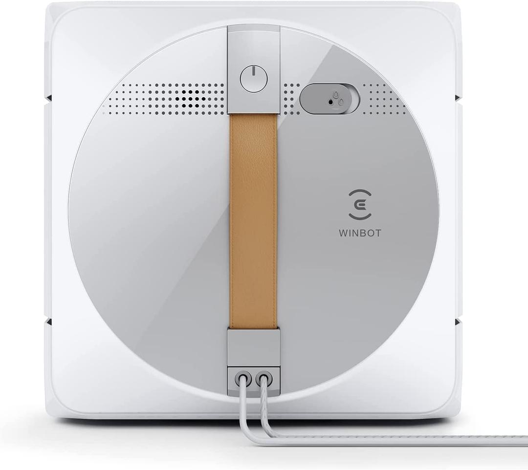 ECOVACS Winbot W1 Pro Window Cleaning Robot, Intelligent Cleaning with Dual Cross Water Spray Technology, Win SLAM 3.0 Path Planning, 2800Pa Suction Power, Edge Detection Technology, App Control, Grey