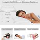 Cervical Neck Pillow, Premium Ergonomic Pillown,Memory Foam Pillow for Neck & Shoulder Side Sleeping (Gray)