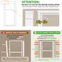 NiceTCU 56” Extra Tall Cat Gate for Doorway, 29.5-33.46" Wide Clear Gate