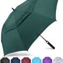 ZOMAKE Automatic Open Extra Large Golf Umbrella 51/54/62/68/72 Inch, Double Canopy Vented Windproof Oversize Stick Umbrellas for Rain