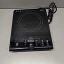 Mueller RapidTherm Portable Induction Cooktop, 1800W Hot Plate Electric Stove Top Burner. 8 Temp Levels, Auto-Off & Pot Detection, LED Display, Child Lock, 4 Programs, Burners for Cooking