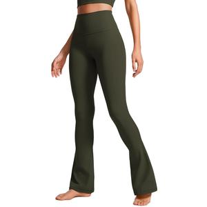 CRZ YOGA Butterluxe Mini Flared Leggings 30"/31.5"/33'' - High Waist Bootcut Casual Lounge Women Yoga Pants with Pocket
 (XL)