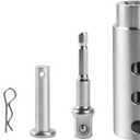 Trailer Jack Drill Adapter, 1 Inch Drive Shaft Compatible, Turbo ez Crank Jack Adapter Tool & 1/2 Inch Socket Bit, Heavy Duty for RV, Construction, Dump Trailers (DIY, Campers)