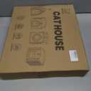 Apasiri Cat Houses for Indoor Cats: Felt Cat House Cave Cathouse, Scratch-Resistant Warm Insulated Covered, Hideaway Tent for Anxiety Relief Gift (Beige4)