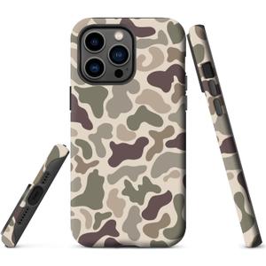 for iPhone 14 Pro Max Case,Retro camo Design,Dual Layer Soft TPU Hard PC Bumper Case Design