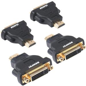BENFEI HDMI to DVI Adapter, HDMI to DVI-D DVI Bidirectional Converter Male to Female with Gold-Plated Cord 4 Pack