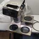 BUNN VP17-3, 12-Cup Low Profile Pourover Commercial Coffee Maker, 3 Lower Warmers, 13300.0003,Silver