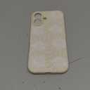 Silicone Phone Case for iPhone 16 Compatible with Magsafe Cute White Daisy Floral Design Shock Proof Heavy-Duty Protection for Women Girls