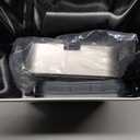 Sensor Trash Can with Butterfly Lid 2.6 Gallon Rectangular Automatic Garbage Can, Stainless Steel Trash Bin, Slim Waterproof Wastebaskets with Lid Soft Close for Under Counter, Silver