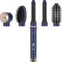 IG INGLAM MegaAIR Styler, 5 in-1 Professional Interchange Hair Dryer Brush 110,000 RPM Brushless BLDC Motor Ionic Hot Air Styler Volumizing and Shape, Prussian Blue