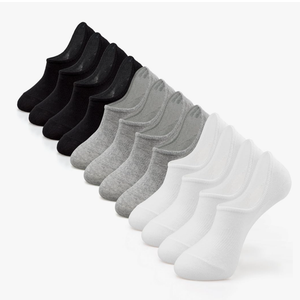 IDEGG No Show Socks Men Low Cut Ankle Short Socks for Men Casual Athletic Socks with Non Slip Grip 12 Pack