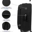 Travelpro Maxlite 5 Softside Expandable Luggage with 4 Spinner Wheels, Lightweight Suitcase, Men and Women, Black, Checked-Large 29-Inch