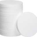 Crafare 8 Inch Foam Circles for Crafts 12pcs Round Foam Discs 1 Inch Thick for Cake DIY Projects Wedding Holiday Christmas Crafts Making and School Modeling