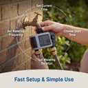 Orbit B-hyve XD 2-Port Smart Hose Watering Timer - Features Dual Outlet Irrigation Control - App Controlled Watering Timer with Bluetooth - Weatherproof Battery Powered - 24632
