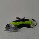 Cordless Electric Scissors, 4.2V Cardboard Cutter Tool for Cardboard Carpet Leather Packages Plastic with Rechargeable Battery Green