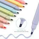 YISAN Highlighters Pastel No Bleed,Assorted Colors Bible Pens,Aesthetic,Soft Tip for Book,Journal,70962 (Classic and Pastel)