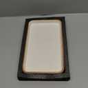 10"6"1" Bathroom Vanity Tray for Countertop- Ceramic Decorative Organizer Tray for Dresser Tops, Toilet, Perfume, Sponge Holder Soap Dish Dispenser for Kitchen Counter- Reactive White